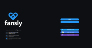 Fansly Home Page